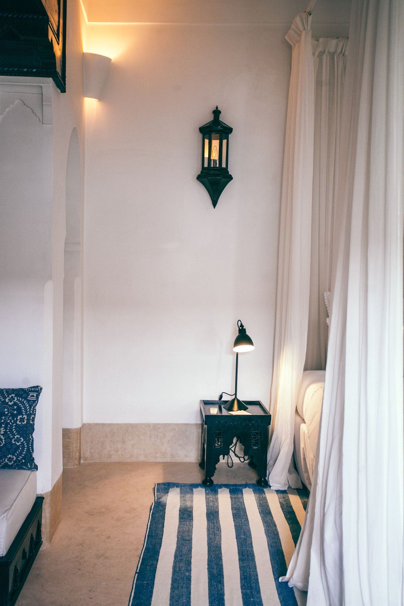 Chambre d'une location courte durée au Maroc
